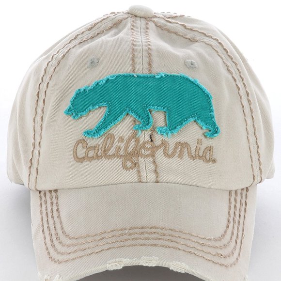 $12 BIG BEAR CALIFORNIA DISTRESSED AND FADED CAP - Picture 2 of 2